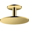 Image de hansgrohe Axor tête de douche 300 1jet avec raccord plafond, or poli