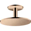 Image de hansgrohe AXOR ShowerSolutions pomme de douche 300 1 jet, raccordement au plafond, 35301300, Couleur: Polished Red Gold