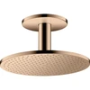 Image de hansgrohe Axor Douche de tête 300 1jet avec raccord plafond, rouge doré poli
