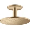 Image de hansgrohe AXOR ShowerSolutions douche suspendue 300 2jet, raccordement au plafond, 35304140, Couleur: Brushed Bronze