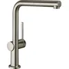 Image de hansgrohe Talis M54 - Mitigeur de cuisine, 1 jet, Robinet avec hauteur sous bec 270 mm, Robinetterie avec bec pivotant, Aspect acier inox, 72808800