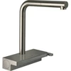 Image de hansgrohe Mitigeur monocommande évier 250 Aquno Select M81 avec douchette, 2 jets, sBox, aspect inox