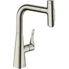 Image de Robinet de cuisine avec douchette HANSGROHE Metris Select M71 2 jets aspect acier inox