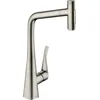 Image de Robinet de cuisine avec douchette HANSGROHE Metris Select M71 320 2 jets aspect acier inox