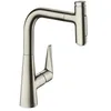 Image de hansgrohe Talis Select M51 mitigeur de cuisine 220, douchette extractible, 2 jets, 72824800, 72824800, Coloration: finition acier inoxydable