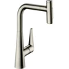Image de hansgrohe Mitigeur monotrou Talis Select-M51-300 aspect inox, douchette extractible, 2 jets