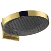 Image de hansgrohe Rainfinity Douche de tête 360 3 jet avec raccord mural, aspect doré poli, 26234990