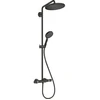 Image de hansgrohe Showerpipe Croma Select S avec thermostat, douchette 3 jets, noir mat