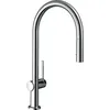 Image de hansgrohe Talis M54 Mitigeur monocommandé pour cuisine 210, douchette extractible, 2 types de jets, éco, 72842000, Couleur: chrome