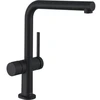 Image de hansgrohe Mitigeur monocommande évier 270 Talis M54, vanne d'arrêt, 1jet, noir mat