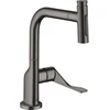 Image de hansgrohe Axor Citterio SPT 230 Se 2jets avec douchette extractible, chrome noir brossé