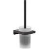 Image de hansgrohe Ensemble brosse WC AddStoris fixation murale, métal, verre, noir mat