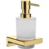 Image de hansgrohe AddStoris - Distributeur de savon avec capacité de 200 ml, Distributeur de lotion pour montage mural, Distributeur de savon liquide, Accessoires de salle de bains, Aspect doré poli, 41745990