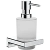 Image de hansgrohe Distributeur de lotion AddStoris fixation murale, insert en verre, métal, chrome