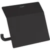 Image de hansgrohe AddStoris - Porte-papier WC avec couvercle, Distributeur de papier toilette pour montage mural, Distributeur de papier toilette, Acessoires de salle de bains, Noir mat, 41753670
