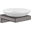 Image de hansgrohe Porte-savon AddStoris Wd, insertion, verre mat, métal brossé bleu vc