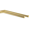 Image de hansgrohe Porte-serviettes AddStoris L 445 mm, 2 bras, bois, métal, poli or optique