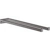 Image de hansgrohe Porte-serviettes AddStoris L 445 mm, 2 bras, bois, métal, brossé bleu vc