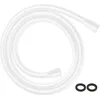 Image de hansgrohe Isiflex Tuyau de douche universel, 1,25 m, avec protection anti-torsion, flexible avec protection anti-torsion, avec joints d'étanchéité, blanc mat