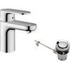 Image de hansgrohe Vernis Blend Mitigeur de lavabo 70 avec tirette et vidage métallique, chromé, 71557000
