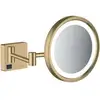Image de hansgrohe Miroir de rasage AddStoris avec LED, montage mural, bronze brossé