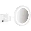 Image de hansgrohe Miroir de rasage AddStoris avec LED, montage mural, blanc mat