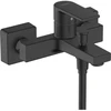Image de hansgrohe Mitigeur monocommande baignoire Vernis Shape AP, 2 sorties, bec 166 mm, noir mat