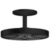 Image de hansgrohe AXOR One Pomme de douche 280 2 jets avec raccordement au plafond, 48494; Coloris: Noir Mat