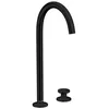 Image de hansgrohe AXOR One Mélangeur lavabo 2 trous Select 260 avec vidage Push-Open, saillie 165 mm, 48060; Coloris: Noir Mat