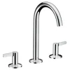 Image de hansgrohe AXOR One Mélangeur de lavabo 3 trous 170 avec vidage Push-Open, saillie 140 mm, 48050; Coloris: chrome