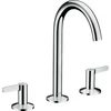Image de hansgrohe Mitigeur lavabo 3 trous 170 Axor One A 140mm, avec vidage poussoir, levier, chrome