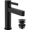Image de hansgrohe Finoris Mitigeur de lavabo 110 CoolStart, bonde Push-Open, noir mat, 76024670