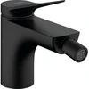 Image de hansgrohe Mitigeur monocommande bidet Vivenis avec vidage à tirette, noir mat