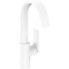Image de hansgrohe Vivenis Mitigeur de lavabo 210 avec bec pivotant à 120° sans tirette ni vidage, blanc mat, 75032700