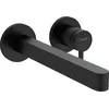 Image de hansgrohe Finoris 76050670 Mitigeur de lavabo encastré avec bec verseur Noir mat 22,8 cm