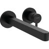 Image de hansgrohe Kit de montage Finoris Mitigeur lavabo encastré, p. eau chaude, bec 228 mm, noir mat