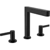 Image de hansgrohe Finoris Mélangeur de lavabo 3 trous 160, bonde Push-Open, noir mat, 76034670