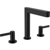 Image de hansgrohe Robinet de lavabo 3 trous 160 Finoris avec vidage push-open, noir mat