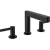 Image de hansgrohe Robinet de lavabo 3 trous 110 Finoris m avec vidage push-open, noir mat
