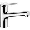 Image de hansgrohe Zesis M33 Mitigeur de cuisine 150 avec douchette extractible 2 jets, EcoSmart, chromé, 74810000