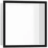 Image de hansgrohe XtraStoris Individual Niche Murale Blanc Mat avec Cadre Design 300x300x100 mm, 56099; Coloris: Noir Mat