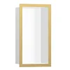 Image de hansgrohe XtraStoris Individual Niche murale blanc mat avec cadre design 300x150x100 mm, 56096990, Couleur: Polished Gold Optic