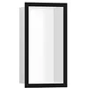 Image de hansgrohe XtraStoris Individual Niche Murale Blanc Mat avec Cadre Design 300x150x100 mm, 56096; Coloris: Noir Mat
