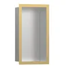 Image de hansgrohe XtraStoris Individual niche murale en acier inoxydable brossé avec cadre design, 300x150x100 mm, 56094990, Couleur: Polished Gold Optic