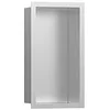 Image de hansgrohe XtraStoris Individual Niche Murale en Acier Inoxydable brossé avec Cadre Design, 300x150x100 mm, 56094; Coloris: Acier Inoxydable brossé