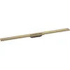 Image de hansgrohe RainDrain Flex - Caniveau de douche linéaire 1200 mm, Siphon de sol à découper pour installation contre le mur, Bronze brossé, 56054140