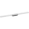 Image de hansgrohe RainDrain Flex - Caniveau de douche linéaire 1000 mm, Siphon de sol à découper pour installation contre le mur, Blanc mat, 56053700