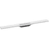 Image de hansgrohe RainDrain Flex - Caniveau de douche linéaire 900 mm, Siphon de sol à découper pour installation contre le mur, Blanc mat, 56052700