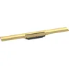Image de hansgrohe 56050990 RainDrain Flex Douche 700-Peut être Raccourci pour Montage Mural-Finition Poli Kit prêt à l'emploi pour caniveau, Polissage Or Optique, 70 cm