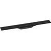 Image de hansgrohe RainDrain Flex - Caniveau de douche linéaire 700 mm, Siphon de sol à découper pour installation contre le mur, Noir mat, 56050670